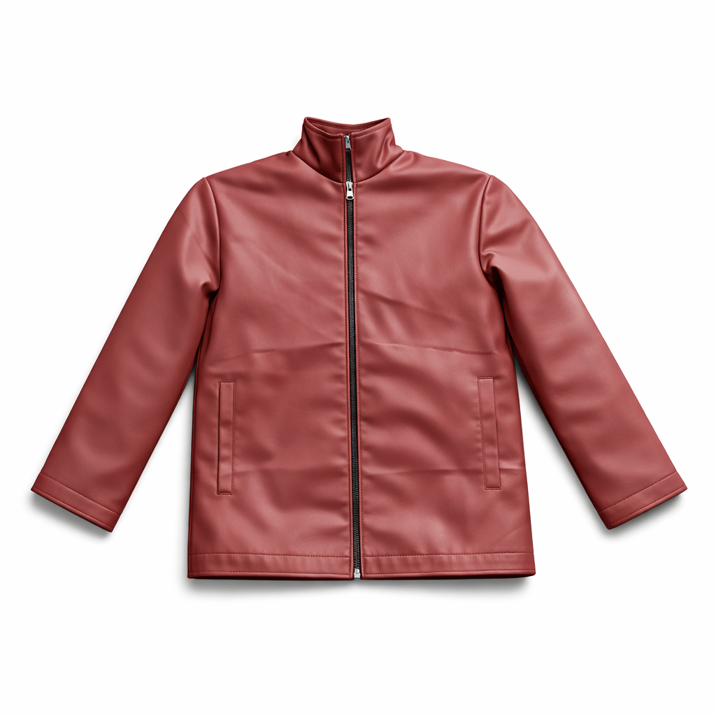 Maroon Leather Jacket